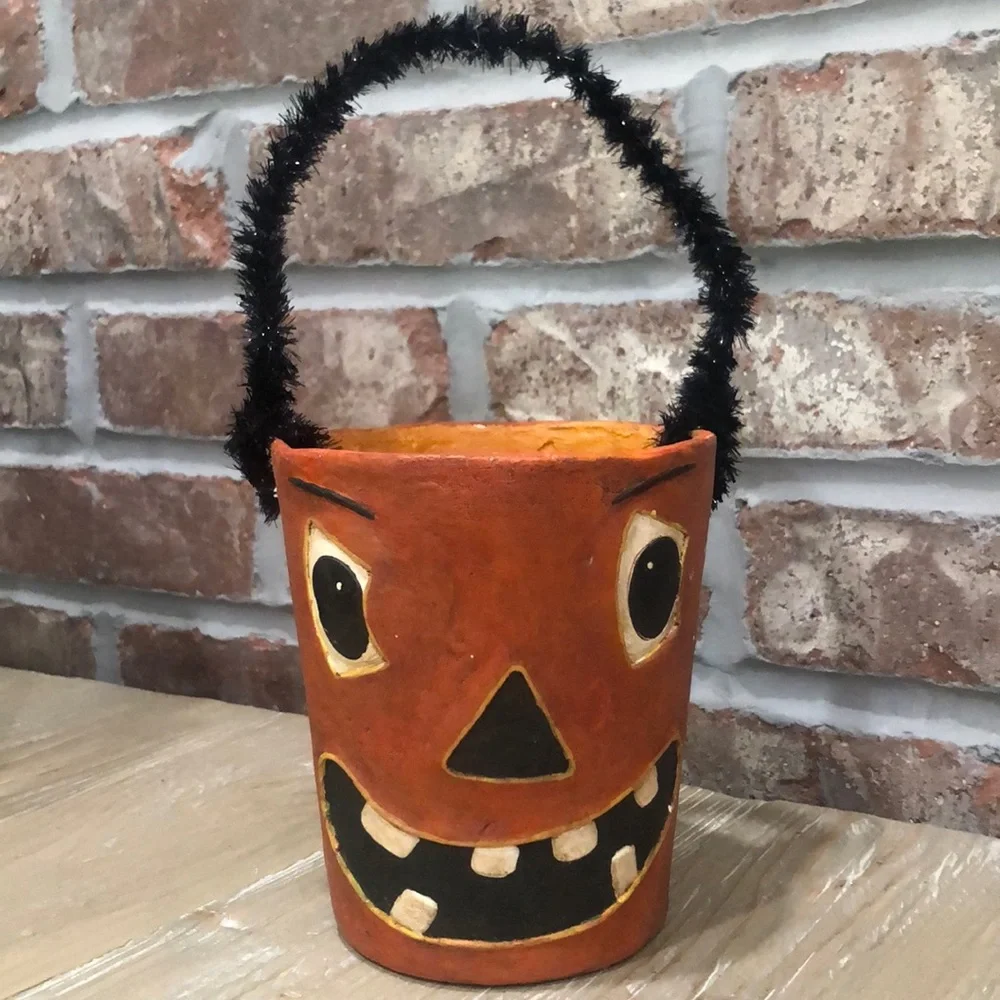 🎃1 HOUR SALE🎃Primitive Halloween Basket - Picture 3 of 9